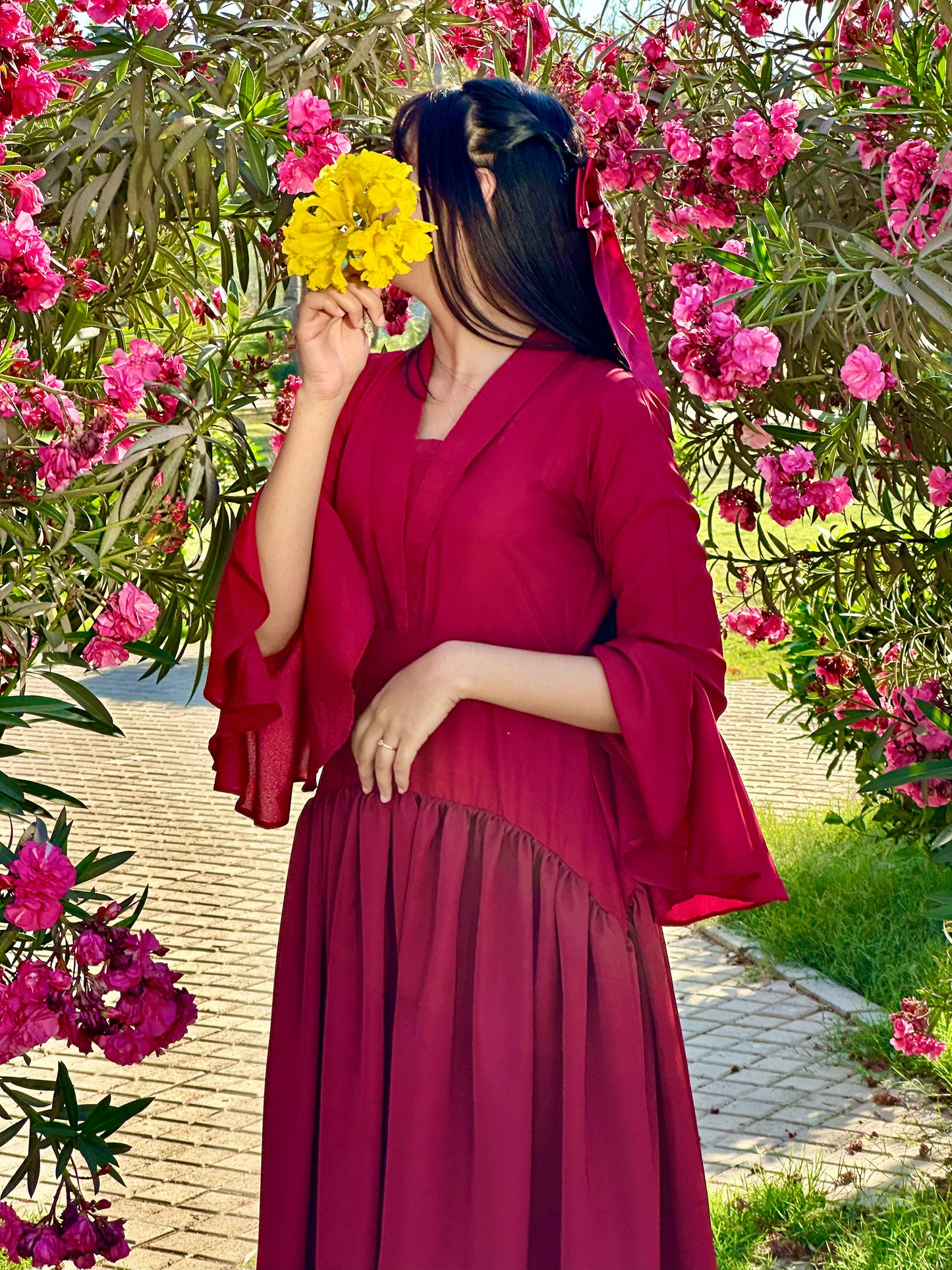 Crimson Grace Tail Dress