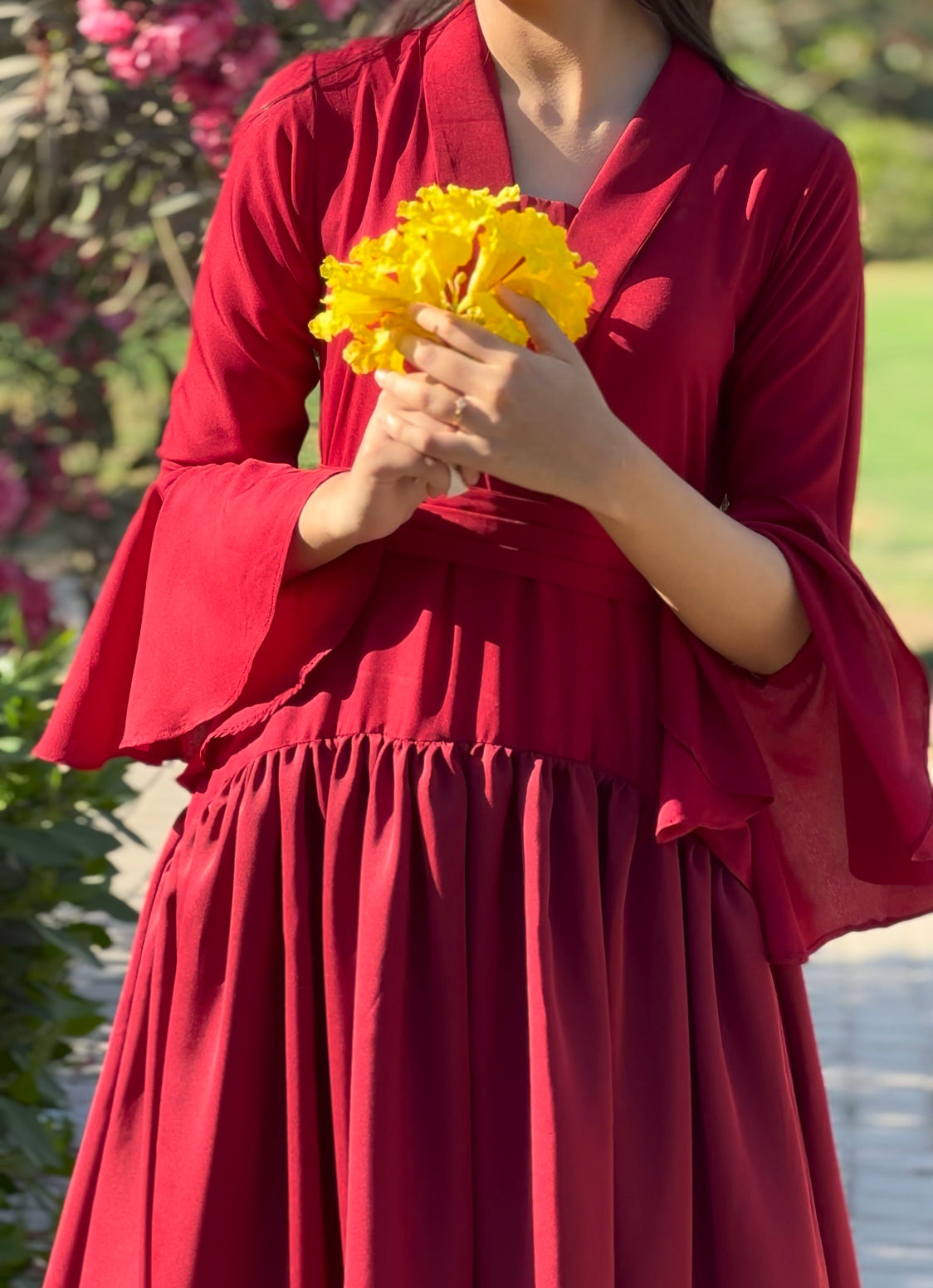 Crimson Grace Tail Dress