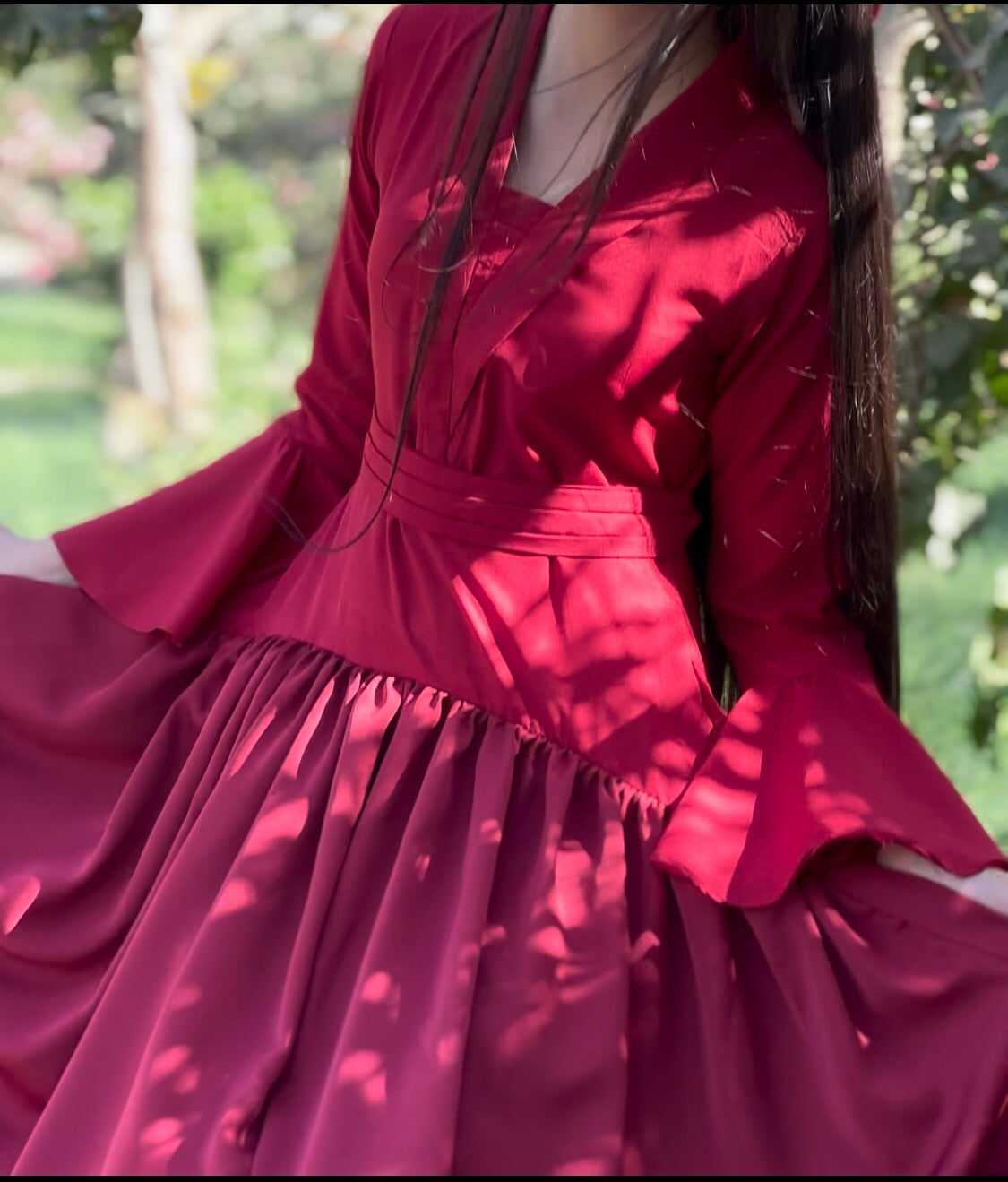 Crimson Grace Tail Dress