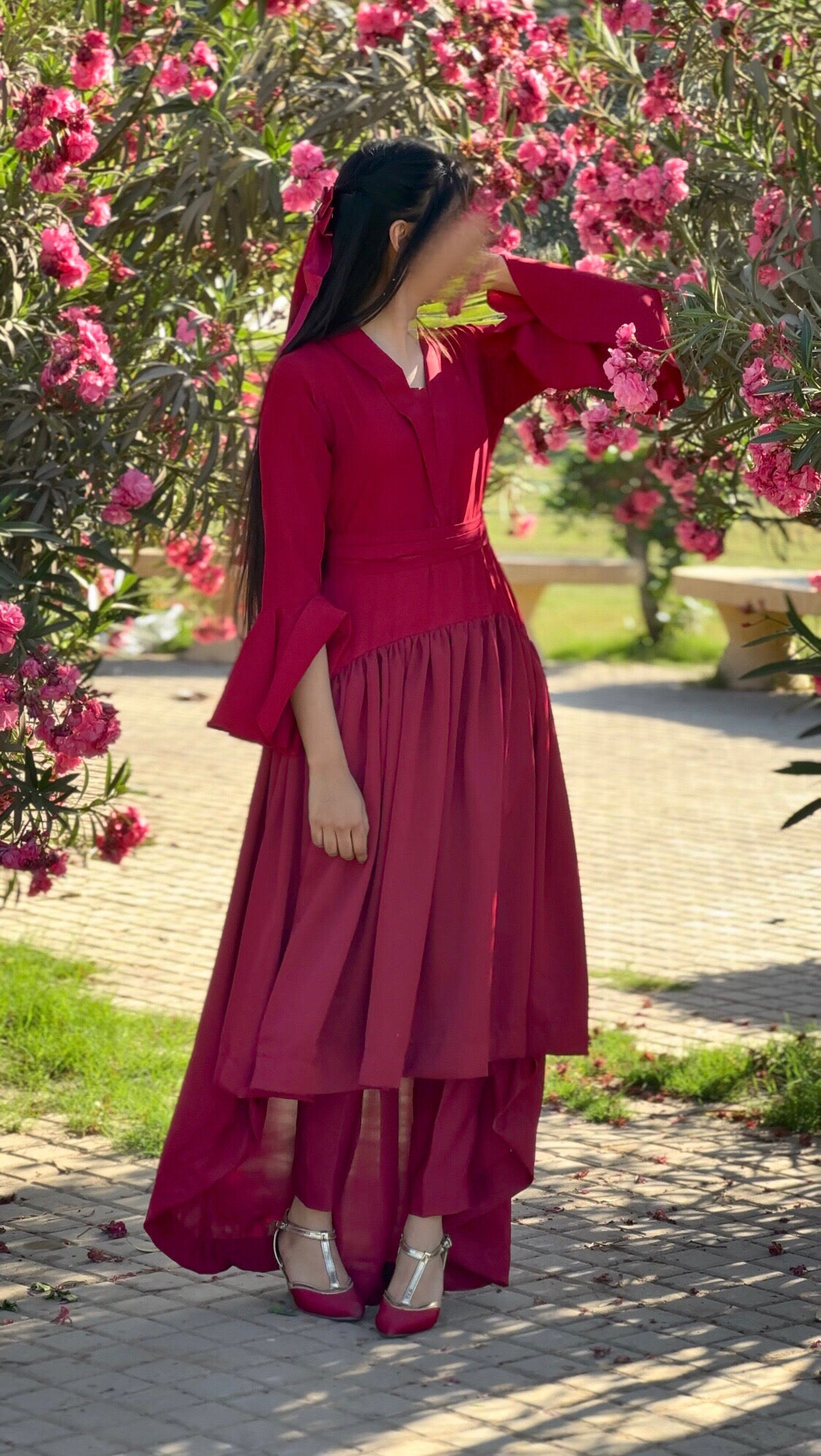 Crimson Grace Tail Dress
