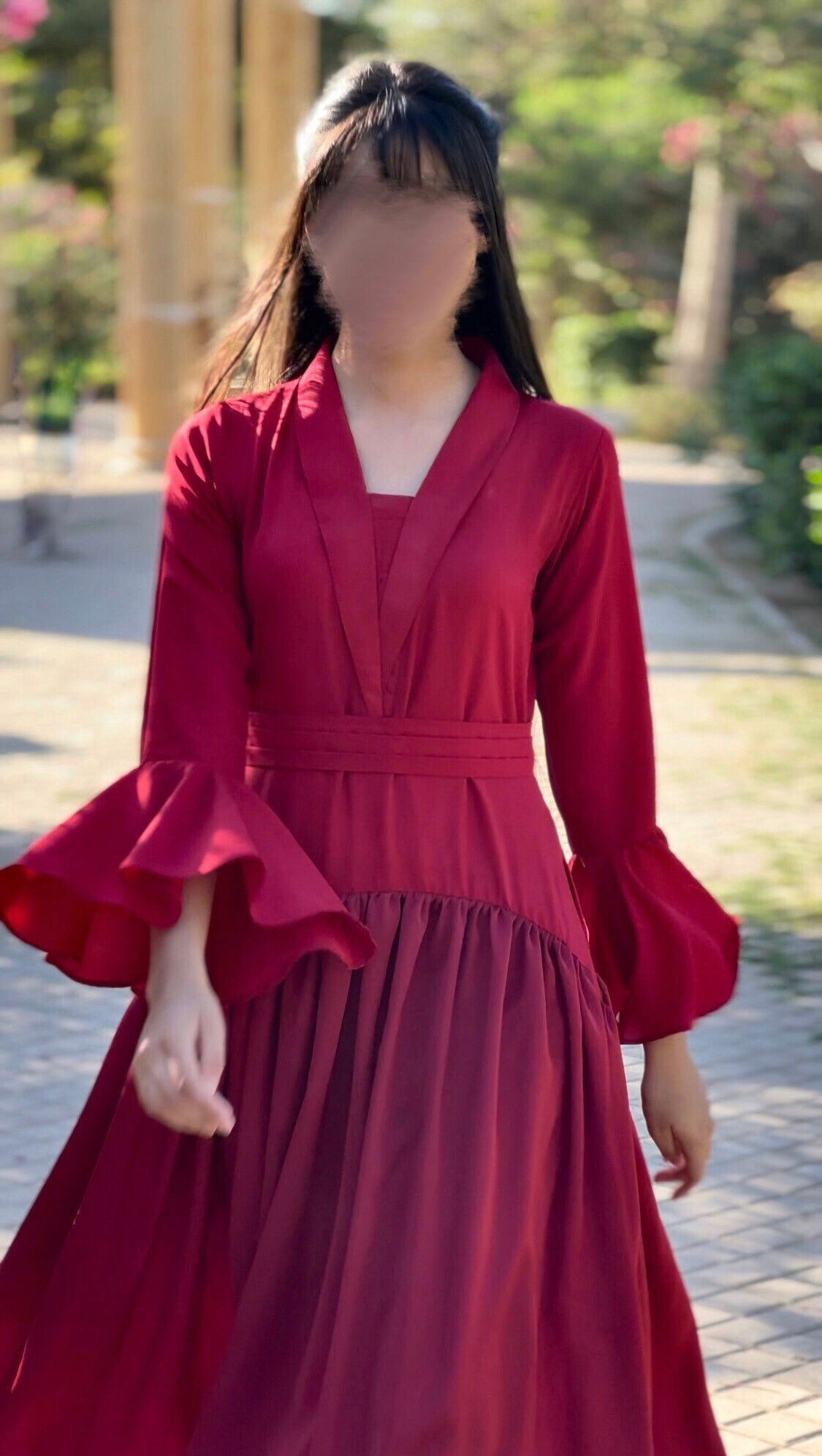 Crimson Grace Tail Dress