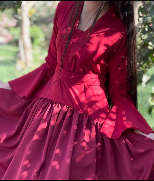 Crimson Grace Tail Dress