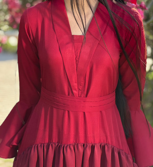 Crimson Grace Tail Dress