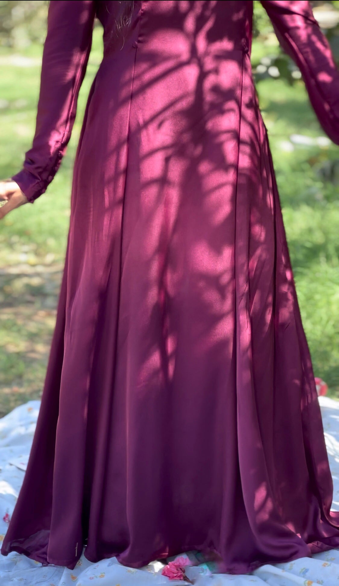 Plum Radiance Maxi Dress