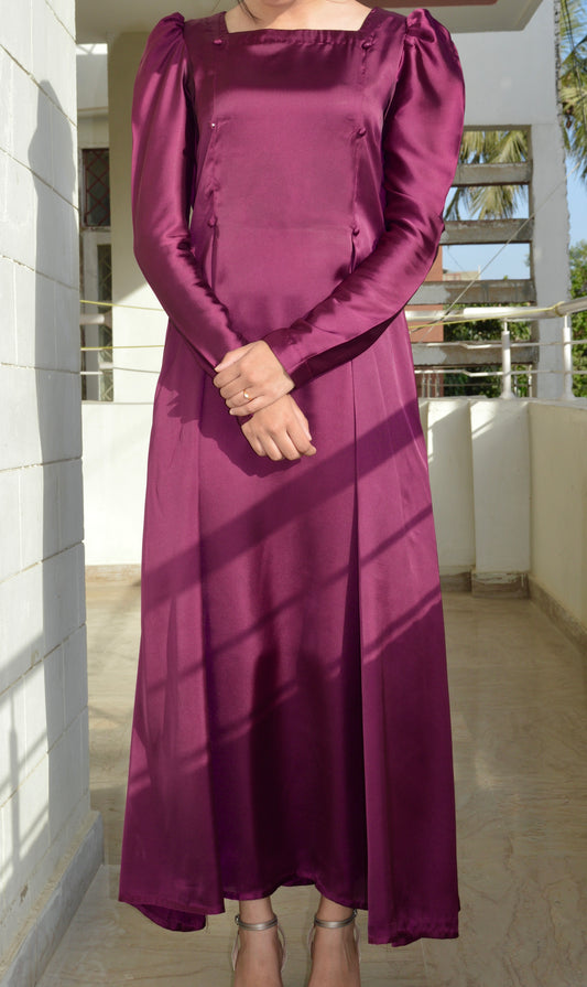 Plum Radiance Maxi Dress