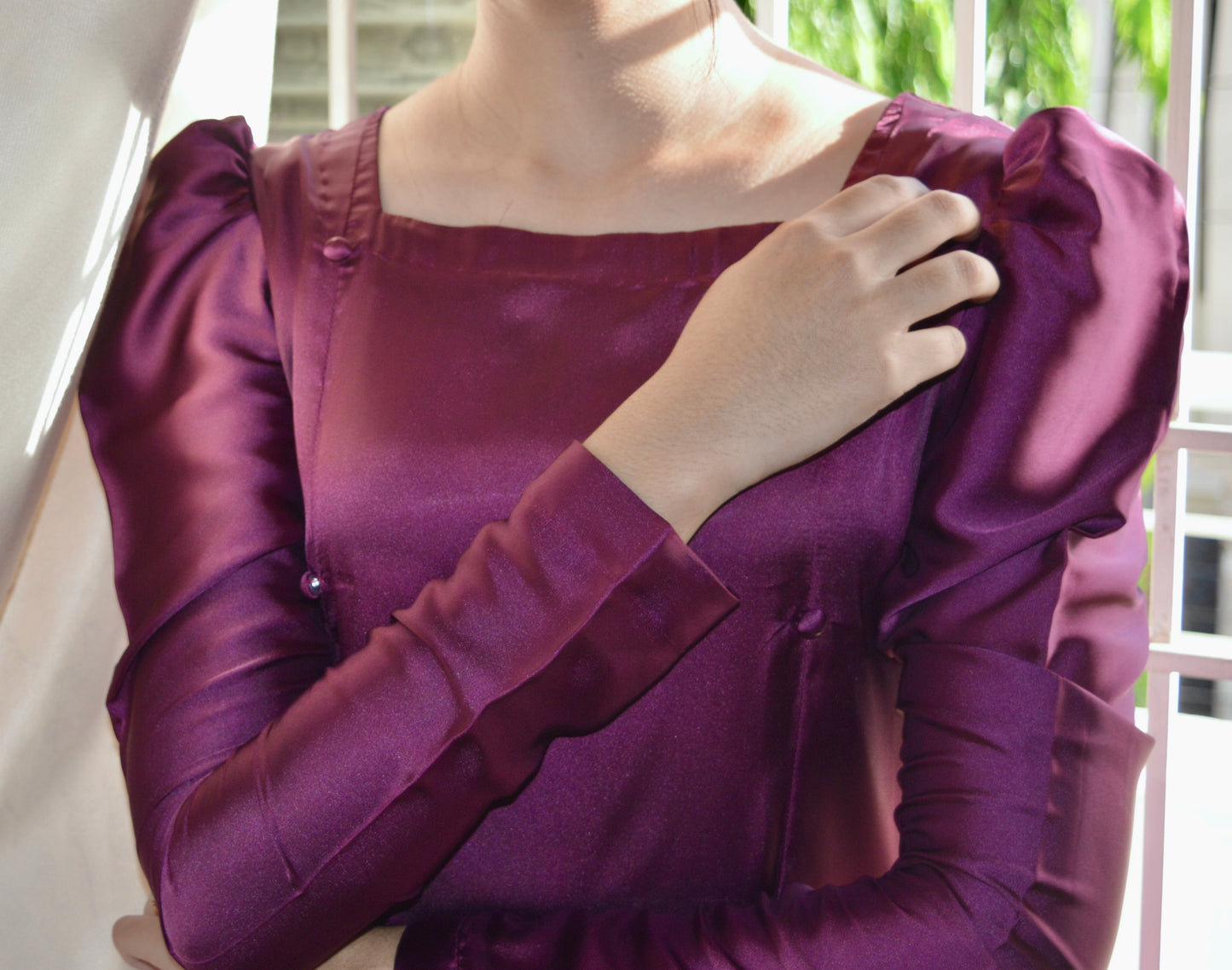 Plum Radiance Maxi Dress